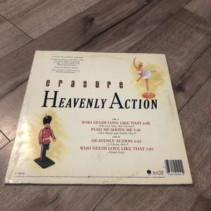 Erasure Heavenly Action 12” Vinyl single LP PROMO - Picture 1 of 5