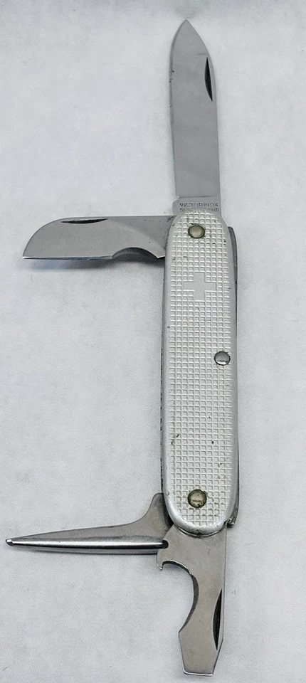Navaja de Bolsillo Vintage Victorinox Suiza Acero Inoxidable Alox Rara Multi Herramienta Foto 1 de 4