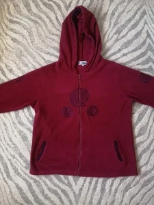 KEAWA Zip-Up Fleece Hoody Women Size Large Swirl Pattern Womens Fleece - Picture 1 of 9