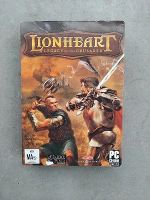 Lionheart: Legacy of the Crusader PC Box + 2x Disc Game & Manual 2003. - Image 1 of 4