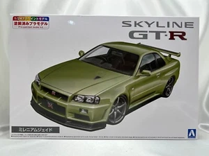 AOSHIMA 1/24 NISSAN BNR34 SKYLINE GT-R V-spec II Nur `02 Millennium Jade - Picture 1 of 6