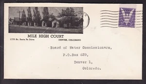 MILE HIGH COURT, DENVER, COLORADO -1940's - Picture 1 of 1