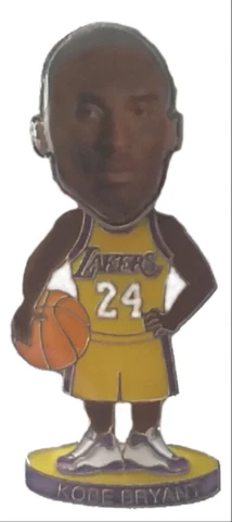LOS ANGELES LAKERS PINS LICENSED NBA COLLECTOR KOBE BRYANT #24 BOBBLE HEAD PIN Cover