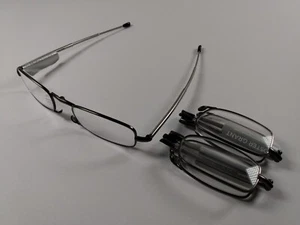 Foster Grant Folding Reading Glasses Gideon (BLACK) Lot of 3 - Pick Strength +++