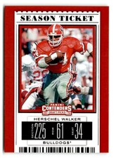 2019 Panini Contenders Draft Picks Collegiate Bowl Ticket#41 Herschel Walker
