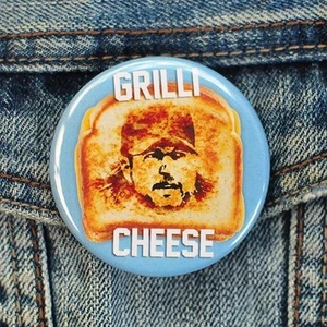 JASON GRILLI CHEESE BUTTON texas rangers pin grilled baseball badge - Bild 1 von 6