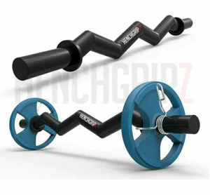 HENCHGRIPZ Thick Grip EZ CURL BAR Fat 2" LOG FAT AXLE BAR - OLYMPIC 4FT Barbell - Picture 1 of 2