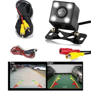 170° Reverse Camera 4 LED Car Waterproof Rear View Parking Camera Night Vision - Picture 1 of 21