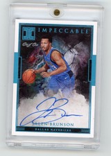 Jalen Brunson 2018-19 Panini Impeccable Rookie RC Platinum Auto 1/1