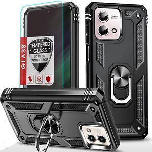 For Motorola Moto G Stylus 5G 2023 Case Shockproof Phone Cover + Tempered Glass
