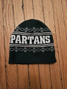 Michigan State Spartans Beanie Winter Knit Hat Cap Green Vintage Classic - Picture 1 of 1