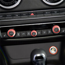 Car Air Conditioning Volume Knob Circle Trim For Audi A3 8V S3 2014-2019