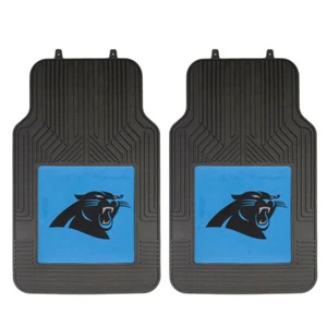 New NFL Carolina Panthers Rubber Floor Mats Heavy Duty Rubber - New Style - Picture 1 of 1