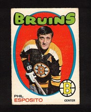 1971-72 PHIL ESPOSITO #20 OPC ** Boston Bruins HALL OF FAME Star NHL Hockey Card