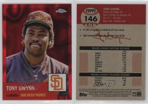 2022 Topps Chrome Platinum Anniversary Red Lava Refractor /5 Tony Gwynn #146 HOF