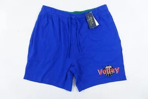 POLO RALPH LAUREN BLUE MEDIUM VOLLEY AIRTEX WAFFLE-ATL SHORTS MENS NWT NEW - Picture 1 of 9