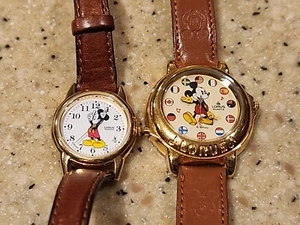 Set Of Lorus Mickey Mouse Watches Need Batteries/Untested Lenses Scratches - Picture 1 of 8