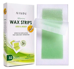 AVASHINE WAX STRIPS LEGS & BODY 32 STRIPS 16 DOUBLE SIDED NEW SEALED BOX - Picture 1 of 5