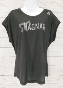 Reebok XL Ragnar Supremium Tee Black Short Sleeve Speedwick Top NWT - Picture 1 of 8