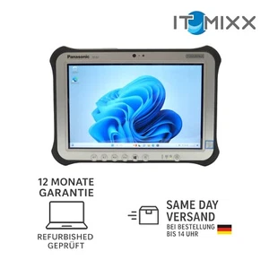 Panasonic Toughpad FZ-G1 MK 5 Core i5-7300U 2.6Ghz 8GB 256GB FHD HDMI Wind11 LAN - Bild 1 von 8