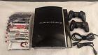 Sony Playstation 3 Fat W/ 256gb Mlc Ssd - Console, 2 Controllers And 9 Games