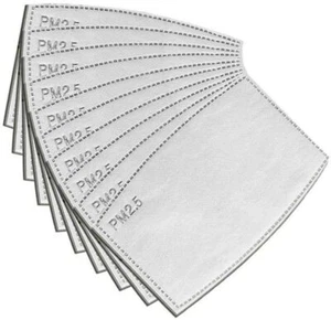 20 PCS PM 2.5 Activated Carbon Face Mask Filter Replacement - Ready to ship USA - Picture 1 of 3
