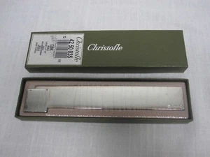 REGLA DE ESCRITORIO CHRISTOFLE PLATEADA "CUBIK" ~ 8 1/4" ~ ¡COMO NUEVA EN CAJA! ~ FINAL CUBO - Imagen 1 de 6