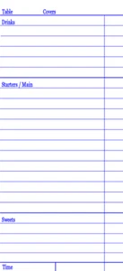 50 DL PADS LINED BAR ORDER RESTAURANT WAITER RULED ORDER PAD 50 SHEETS PER PAD - Bild 1 von 5