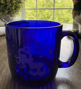 Starbucks Celestial Sirens Colbalt Blue RARE Barista Jumbo Coffee /Chocolate Mug - Picture 1 of 7