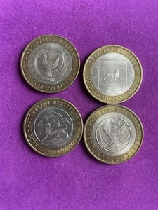 Russian Coins Set 10 Rubles Regions Of Russian Federation Bimetallic 2006-2013 - Picture 1 of 7