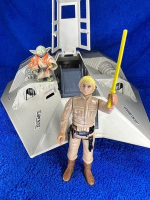 Винтажный 1980 Kenner Star Wars ESB ЛОТ ТОВАРОВ Люк Скайуокер Беспин + Йода + Snowspeeder - Изображение 1 из 4