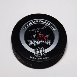 De Colección Las Vegas Wranglers ECHL División del Pacífico Hockey Juego Oficial Disco InGlasCo - Imagen 1 de 4