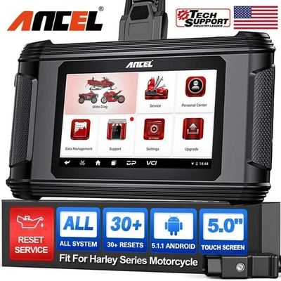 ANCEL MT510 OBD2 Motorcycle Scanner Diagnostic Tool Fit For HARLEY All System — 第 1/4 张图片