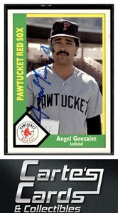 Angel Gonzalez 1990 CMC #266  Pawtucket Red Sox TTM/IP Signed Autographed
