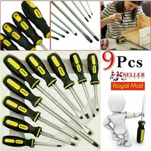9pcs Screwdriver Tool Set Precision Magnetic Insulated Soft Grip Handles Tools.. - Picture 1 of 8