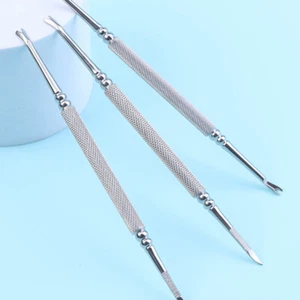 5Pcs Manicure Dead Skin Forks Under Nail Cleaner Tool Stainless Steel Dead Skin - Picture 1 of 12