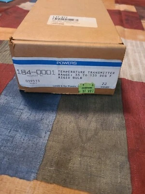 *NEW* LANDIS & GYR POWERS 184-0001 TEMPERATURE TRANSMITTER  - Image 1 of 3