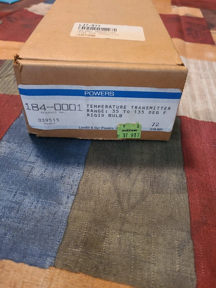 *NEW* LANDIS & GYR POWERS 184-0001 TEMPERATURE TRANSMITTER  - Image 1 of 3