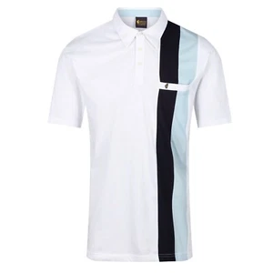 New listingNew Mens Gabicci Polo Shirt Stripe Short Sleeve Jersey Classic Fit Casual Top