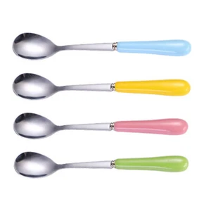 4 Pcs Ice Spoon Stirring Spoons for Coffee Stainless Steel Mixing - Picture 1 of 12