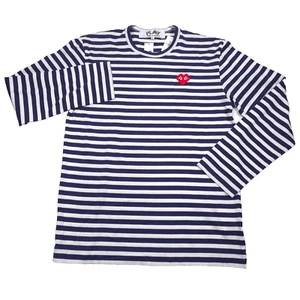 Camiseta Comme Des Garcons Azul Blanco Rayas Manga Larga Invasor T324 Hombre Grande - Imagen 1 de 9