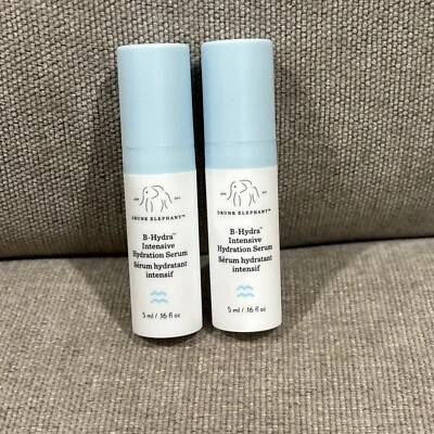 Suero de hidratación intensiva Drunk Elephant B-Hydra 5 ml cada uno x 2 mini de viaje Foto 1 de 3