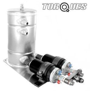 Conjunto de tanque de olla de remolino doble Sytec OTP 044 en negro AN8/AN10 - Imagen 1 de 7