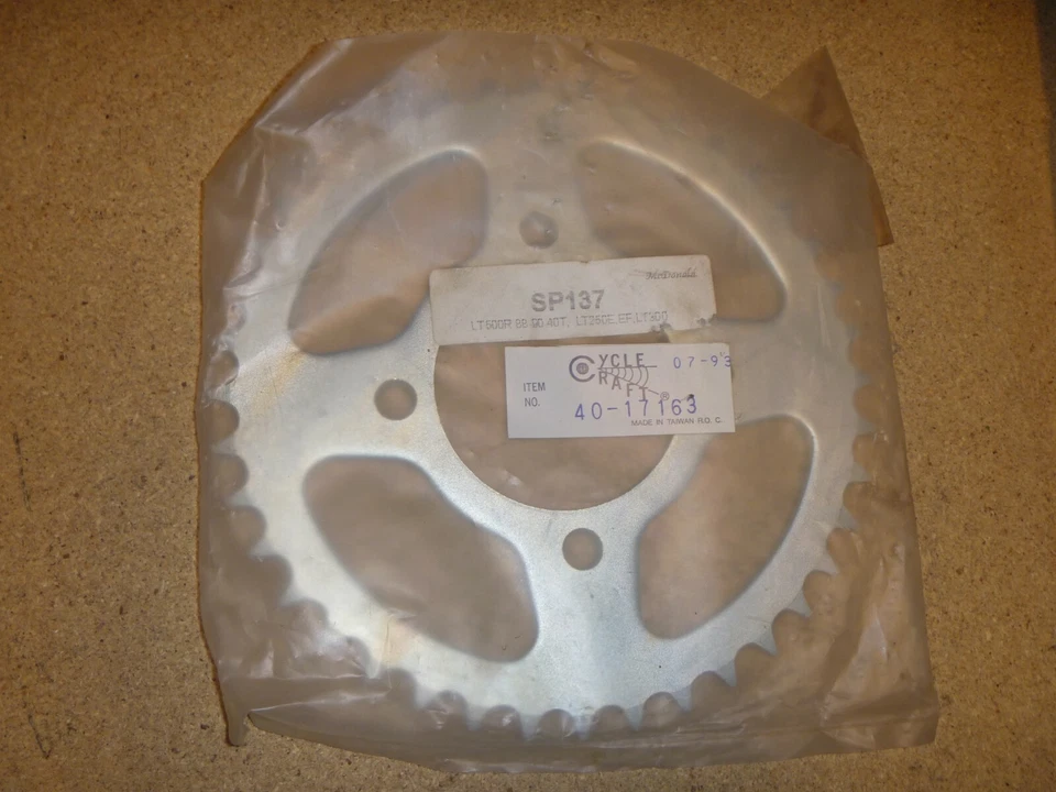 NEW Cycle Craft Rear Sprocket 40T Sp127 40-17163 for Suzuki LT500R LT250E LT500 - Image 1 of 1