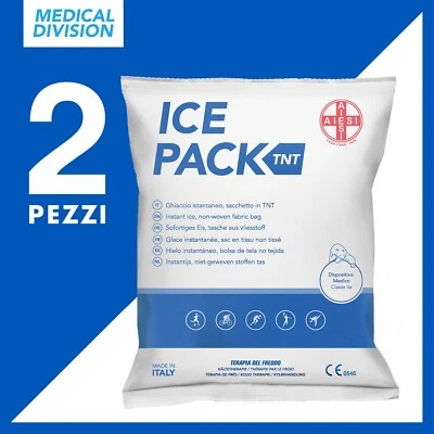 AIESI 2 Ghiaccio monouso sacchetto in TNT sintetico secco - Made in Italy
