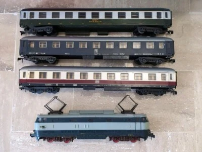 LIMA - MOTRICE E 444  F.S.  "TARTARUGA"  + 3 Wagons SNCF DB 1 Ère Classe Aménagé - Imagen 1 de 4