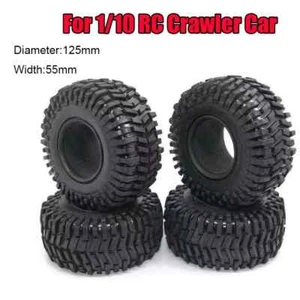 2.2" Rubber Tire 125mm Tyre For 1/10 RC Crawler Car Axial SCX10 Traxxas TRX4 - Imagen 1 de 9