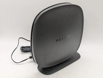 Belkin N150 Surf wireless router 150 Mbps easy access black + power cable READ - Image 1 of 4