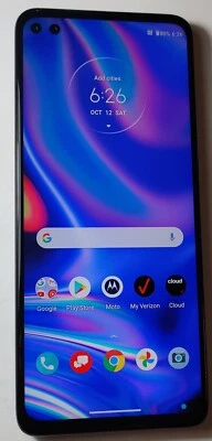 Motorola One 5G UW XT2075-1 Blue 128GB Unlocked Working Well Android 11 #692B - Image 1 of 4