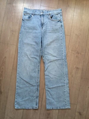 H&M High Waist Womens Stretch Blue Jeans In Size UK 14 - Image 1 of 4